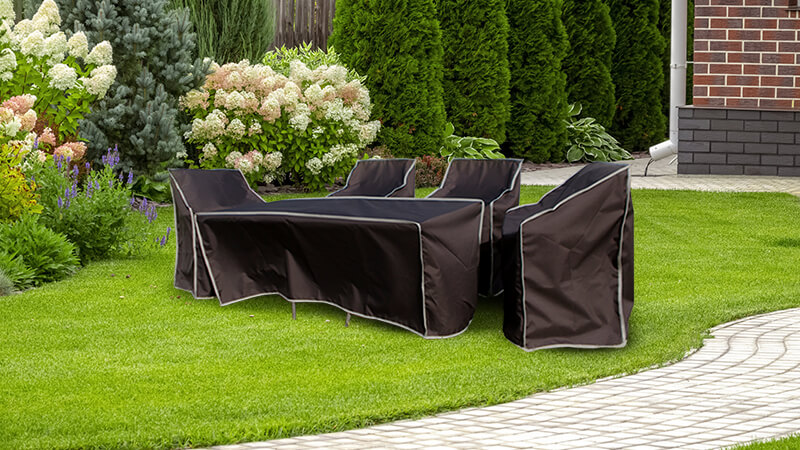Housse de protection rectangulaire pour table de jardin - Housse